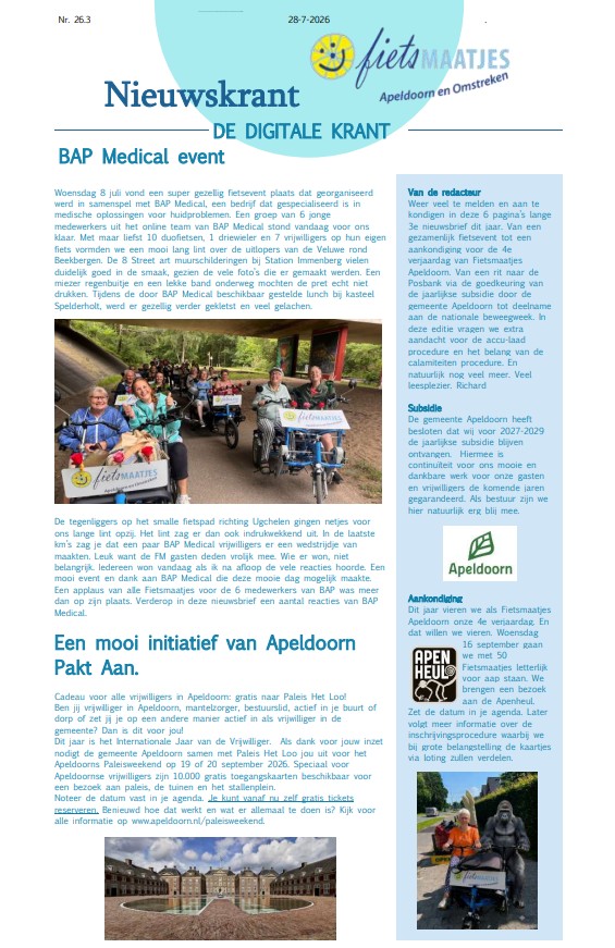Nieuwskrant mei 2026
