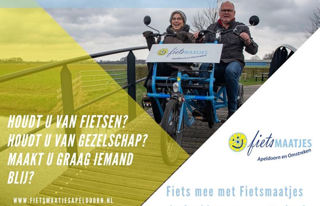 Fietsmaatjes Apeldoorn zoekt vrijwilligers