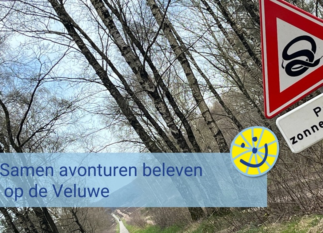 Verkeersbord zonnende adders