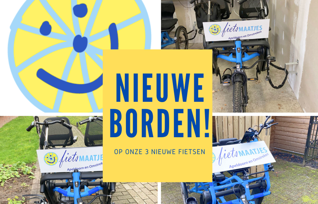 Nieuwe borden op de duofiets
